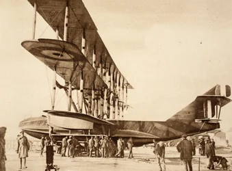Seitenansicht eines Flugzeugs, 1914-19